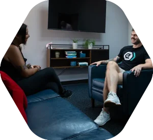 A one to one therapy session at e-motion wellness